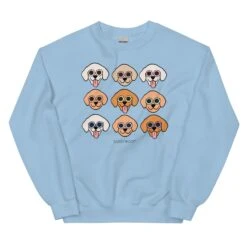 Golden Sweatshirt -Furfinity Cheap Shop unisex crew neck sweatshirt light blue front 64075032895dc