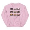 Cat Sweatshirt 1 Cat Sweatshirt -Furfinity Cheap Shop unisex crew neck sweatshirt light pink front 6407799dd45b8