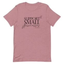 Support Small Businesses Tee -Furfinity Cheap Shop unisex staple t shirt heather orchid front 629f9e4ba5d3f