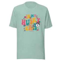 In My Dog Era Tee (Husky) -Furfinity Cheap Shop unisex staple t shirt heather prism dusty blue front 65d6281e3c13d