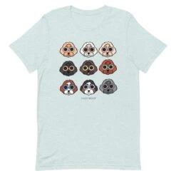 Doodle Tee -Furfinity Cheap Shop unisex staple t shirt heather prism ice blue front 6407445b6cbc2