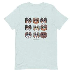 Aussie Tee -Furfinity Cheap Shop unisex staple t shirt heather prism ice blue front 640747e96974e