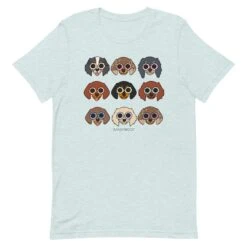 Doxie Tee -Furfinity Cheap Shop unisex staple t shirt heather prism ice blue front 6408d3a2f0fea