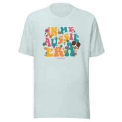 In My Dog Era Tee (Aussie) -Furfinity Cheap Shop unisex staple t shirt heather prism ice blue front 65d6223b5de27