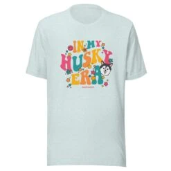 In My Dog Era Tee (Husky) -Furfinity Cheap Shop unisex staple t shirt heather prism ice blue front 65d6281e42eca