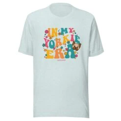 In My Dog Era Tee (Yorkie) -Furfinity Cheap Shop unisex staple t shirt heather prism ice blue front 65d629c89ec7c
