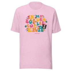 In My Dog Era Tee (Border Collie) -Furfinity Cheap Shop unisex staple t shirt heather prism lilac front 65d621e7c3ada