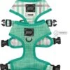 Dog Reversible Harness - Wag Your Teal 2 Dog Reversible Harness - Wag Your Teal -Furfinity Cheap Shop wagyourtealreversibleharness 1 2