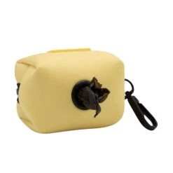 Dog Waste Bag Holder - Adventure Yellow -Furfinity Cheap Shop yellow biothane wbh 2